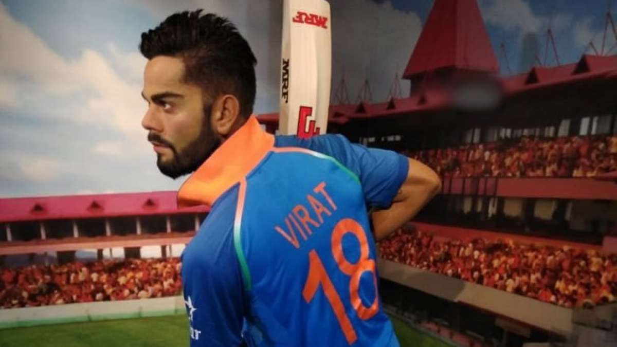 Kohli's wax figure has been crafted from over 200 measurements and photographs taken during the sitting session. Kohli's wax figure has been crafted from over 200 measurements and photographs taken during the sitting session.