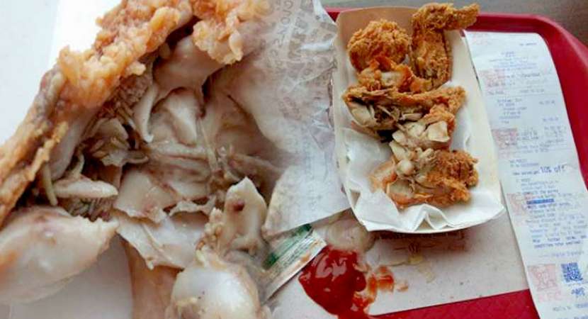 Trouble for KFC as Mumbai man claims live maggots in chicken wings Trouble for KFC as Mumbai man claims live maggots in chicken wings