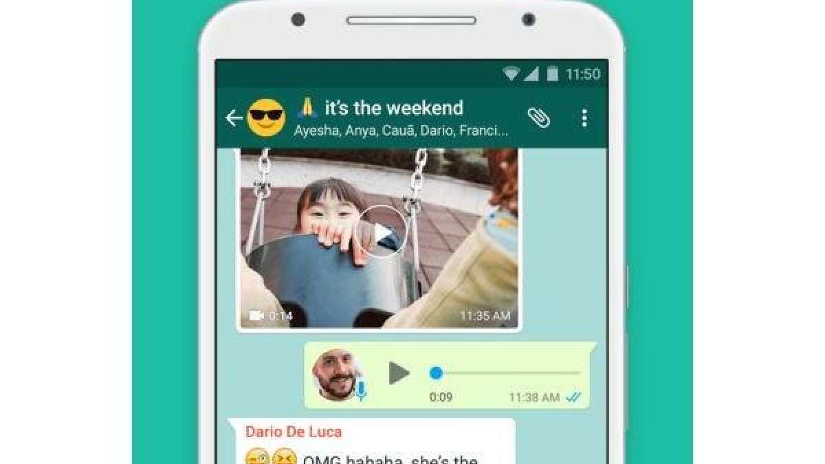 Representational image of chatting on WhatsApp Representational image of chatting on WhatsApp
