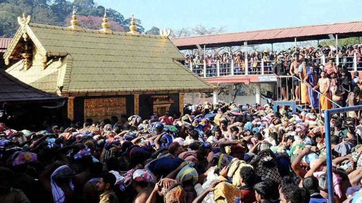 Police security intensifies at Sabarimala Temple, gates to open on November 5 Police security intensifies at Sabarimala Temple, gates to open on November 5