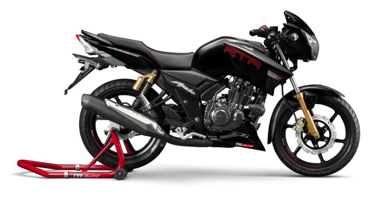 The 2019 Apache RTR 180 is available in five exciting colours, Pearl White, Gloss Black, T Grey, Matte Blue and Matte Red. The 2019 Apache RTR 180 is available in five exciting colours, Pearl White, Gloss Black, T Grey, Matte Blue and Matte Red.