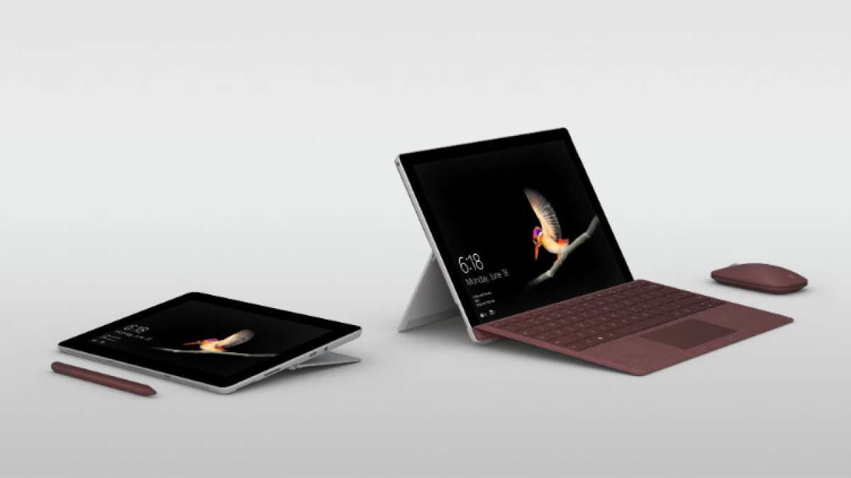 Microsoft Surface Go is the lightest computer yet as it weighs 1.15 pounds and is 8.3 mm thin Microsoft Surface Go is the lightest computer yet as it weighs 1.15 pounds and is 8.3 mm thin