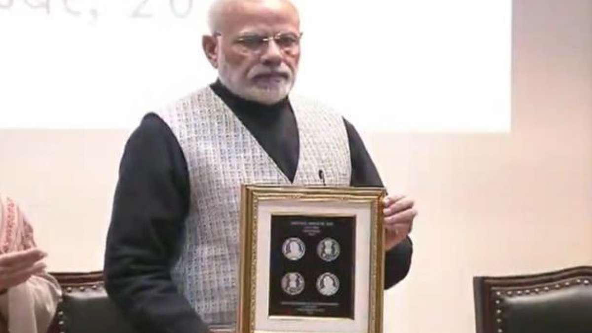 PM Narendra Modi releases Rs 100 coin in Atal Bihari Vajpayee's memory PM Narendra Modi releases Rs 100 coin in Atal Bihari Vajpayee's memory