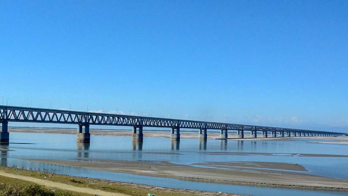 Modi inaugurates Bogibeel bridge over Brahmaputra Modi inaugurates Bogibeel bridge over Brahmaputra