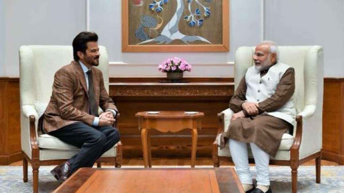 Actor Anil Kapoor meets PM Narendra Modi in Delhi Actor Anil Kapoor meets PM Narendra Modi in Delhi