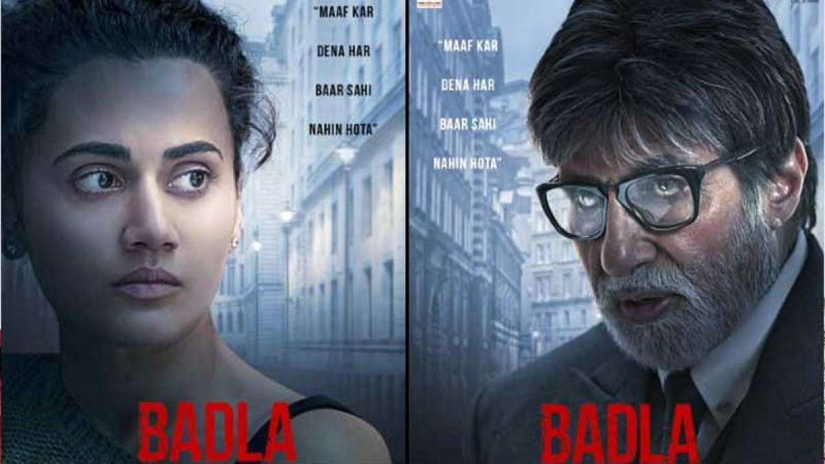 Badla Poster: Meet Big B, Taapsee Pannu from Sujoy Ghosh's movie Badla Poster: Meet Big B, Taapsee Pannu from Sujoy Ghosh's movie
