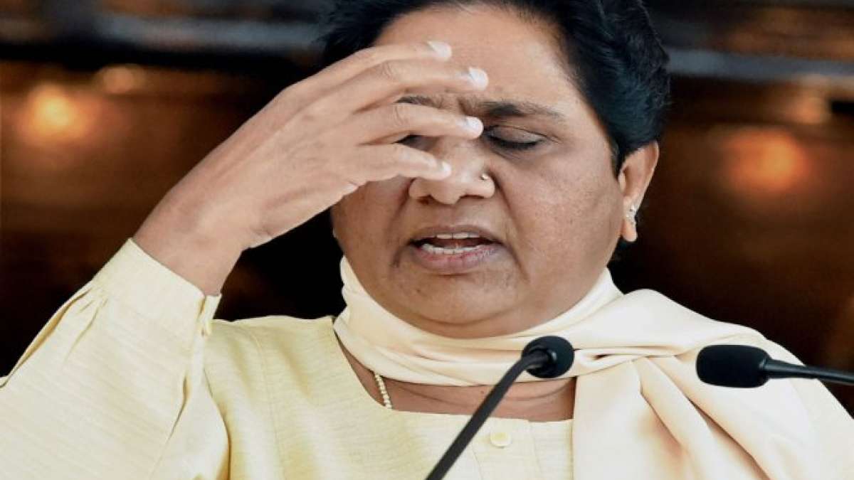 Bahujan Samaj Party (BSP) supremo Mayawati addressing a press conference Bahujan Samaj Party (BSP) supremo Mayawati addressing a press conference