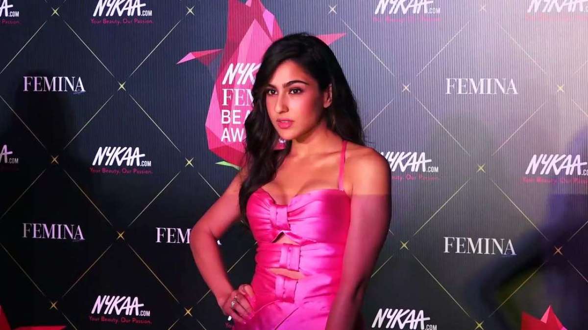 Sara Ali Khan nails pink gown look at Femina Beauty Awards Sara Ali Khan nails pink gown look at Femina Beauty Awards