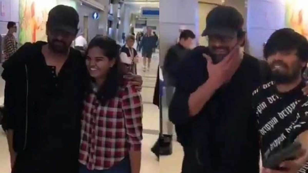 Prabhas gets slapped by a fan after selfie in Los Angeles Prabhas gets slapped by a fan after selfie in Los Angeles