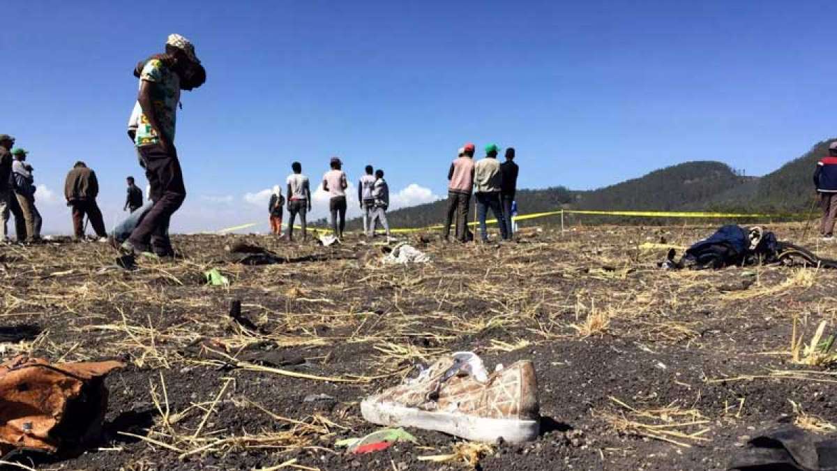Pictures from the Ethiopian Airlines crash site Pictures from the Ethiopian Airlines crash site