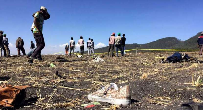 Pictures from the Ethiopian Airlines crash site Pictures from the Ethiopian Airlines crash site