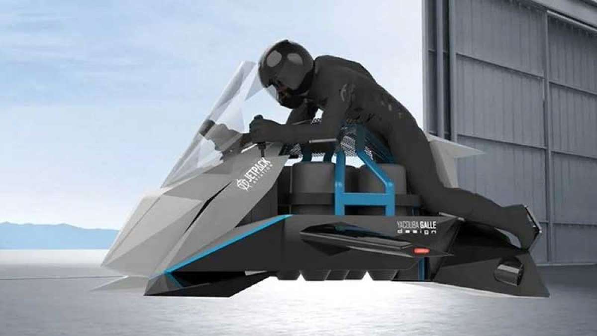 Flying motorcycle with jet engines in making, claims a US company Flying motorcycle with jet engines in making, claims a US company