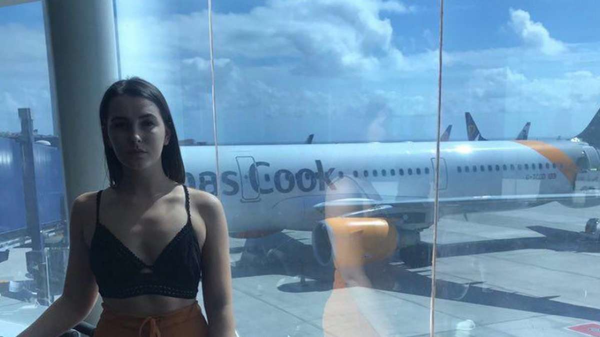 Passenger Emily O'Connor ordered to "cover up" her crop top or be removed from a plane. Passenger Emily O'Connor ordered to "cover up" her crop top or be removed from a plane.