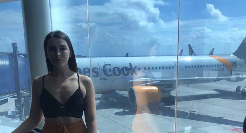 Passenger Emily O'Connor ordered to "cover up" her crop top or be removed from a plane. Passenger Emily O'Connor ordered to "cover up" her crop top or be removed from a plane.