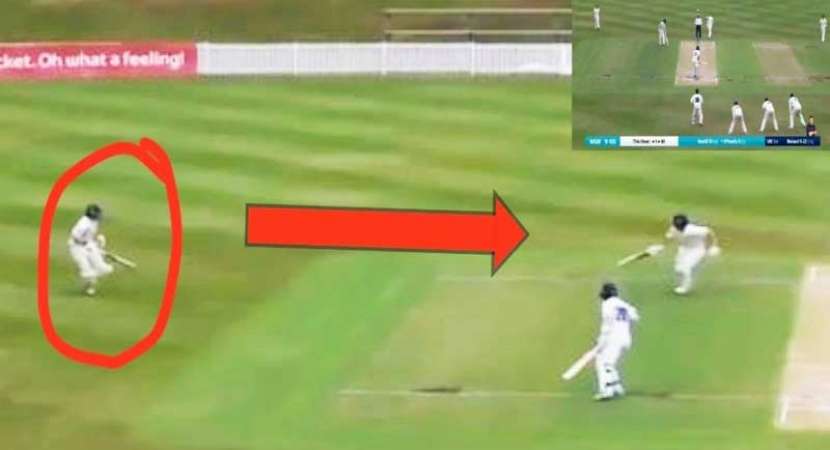 Watch: Batsman forgets he has a runner, ends up getting run out Watch: Batsman forgets he has a runner, ends up getting run out