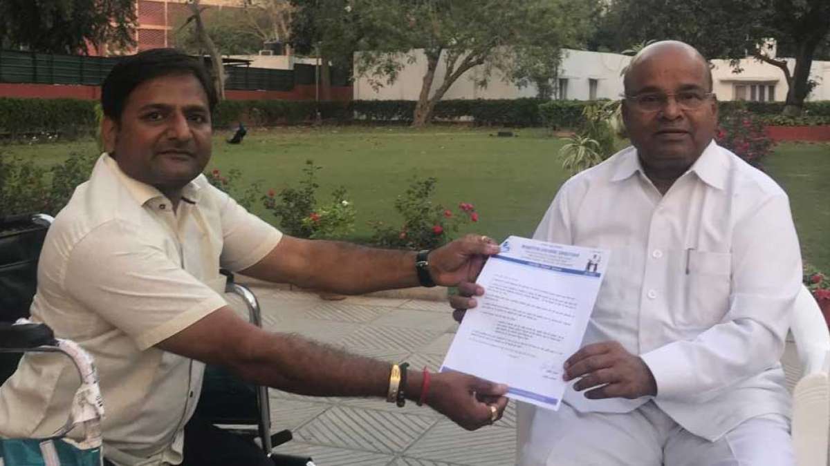 'Divyang Manifesto' reaches Union Minister ahead of Lok Sabha Polls 2019 'Divyang Manifesto' reaches Union Minister ahead of Lok Sabha Polls 2019