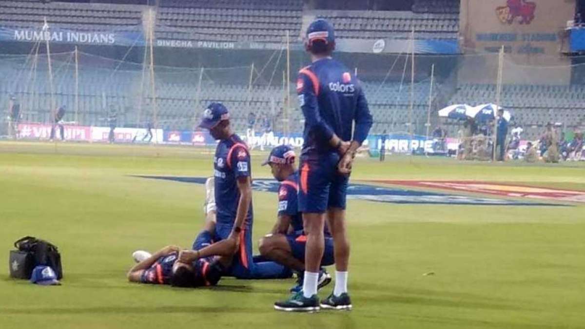 Rohit Sharma injured during training session, may not play for Mumbai Indians Rohit Sharma injured during training session, may not play for Mumbai Indians