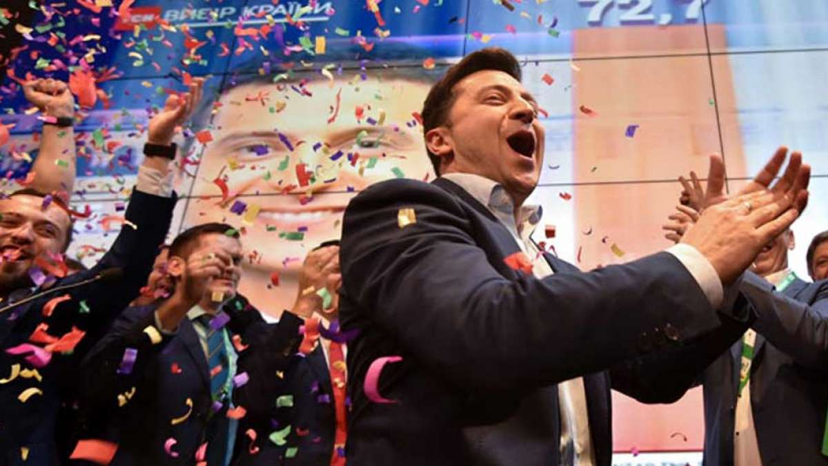 Ukrain prefers comedian with no political background as President of the nation Ukrain prefers comedian with no political background as President of the nation