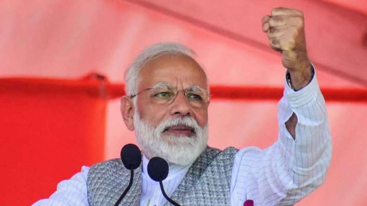 Prime Minister Narendra Modi during a campaign rally for Lok Sabha Election 2019 Prime Minister Narendra Modi during a campaign rally for Lok Sabha Election 2019