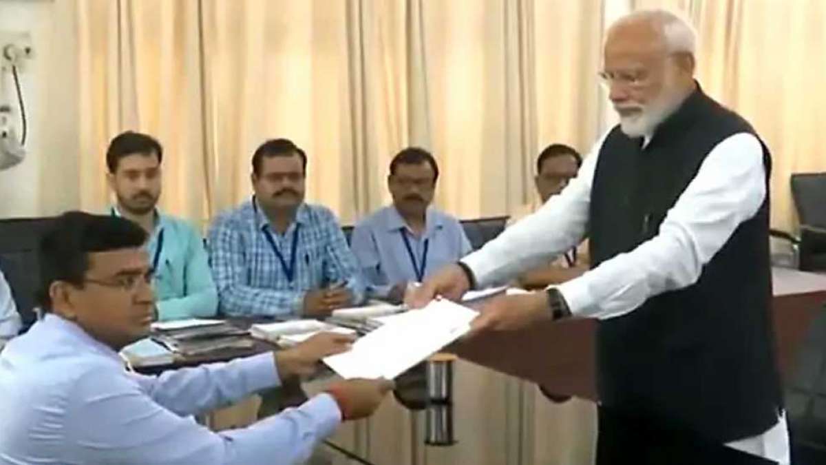 PM Modi filing his nomination papers in Varanasi PM Modi filing his nomination papers in Varanasi