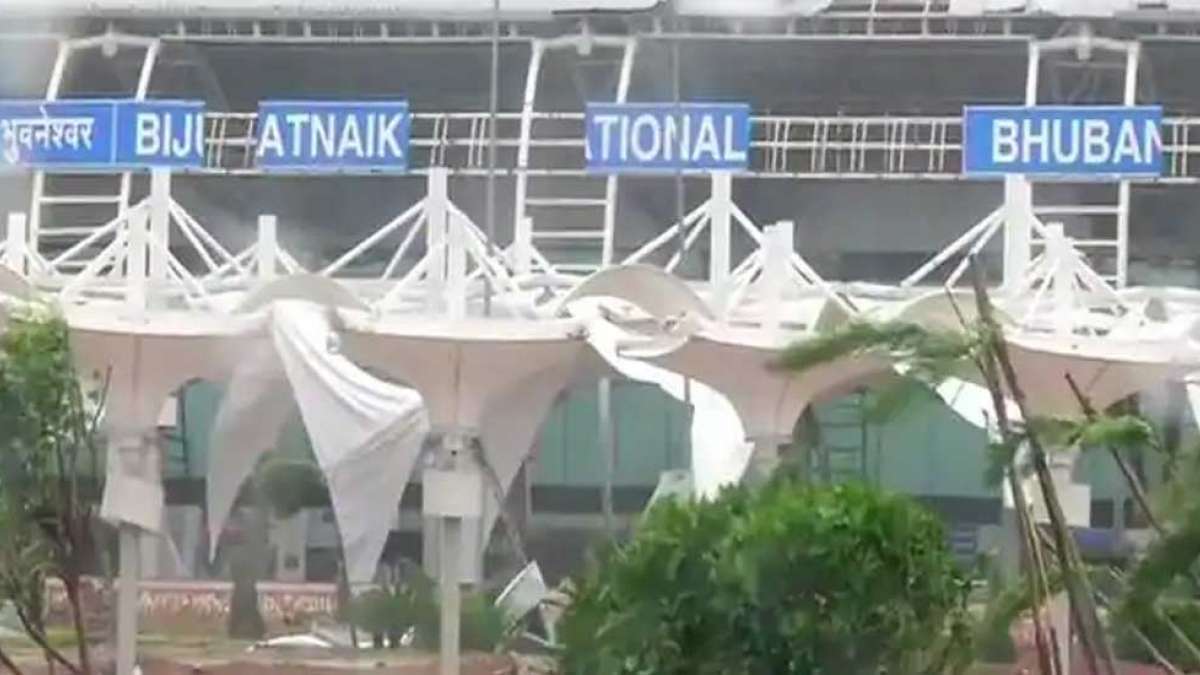 Cyclone Fani severely damages Bhubaneswar airport Cyclone Fani severely damages Bhubaneswar airport