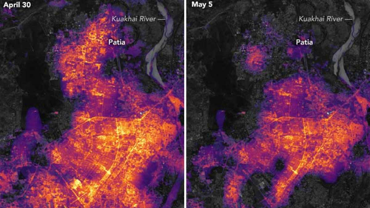 NASA images black layer taking over Odisha after Cyclone Fani NASA images black layer taking over Odisha after Cyclone Fani