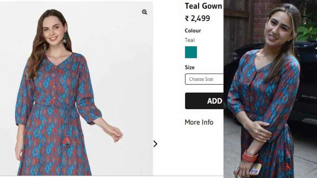 Get Sara Ali Khan's maxi dress look for Rs 2500 only Get Sara Ali Khan's maxi dress look for Rs 2500 only