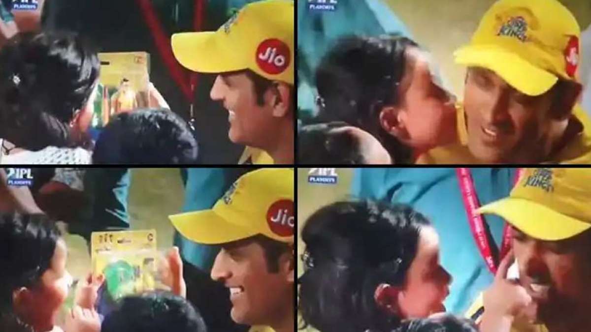 IPL 2019: Showering kisses as Dhoni fixes final battle against Mumbai Indians IPL 2019: Showering kisses as Dhoni fixes final battle against Mumbai Indians