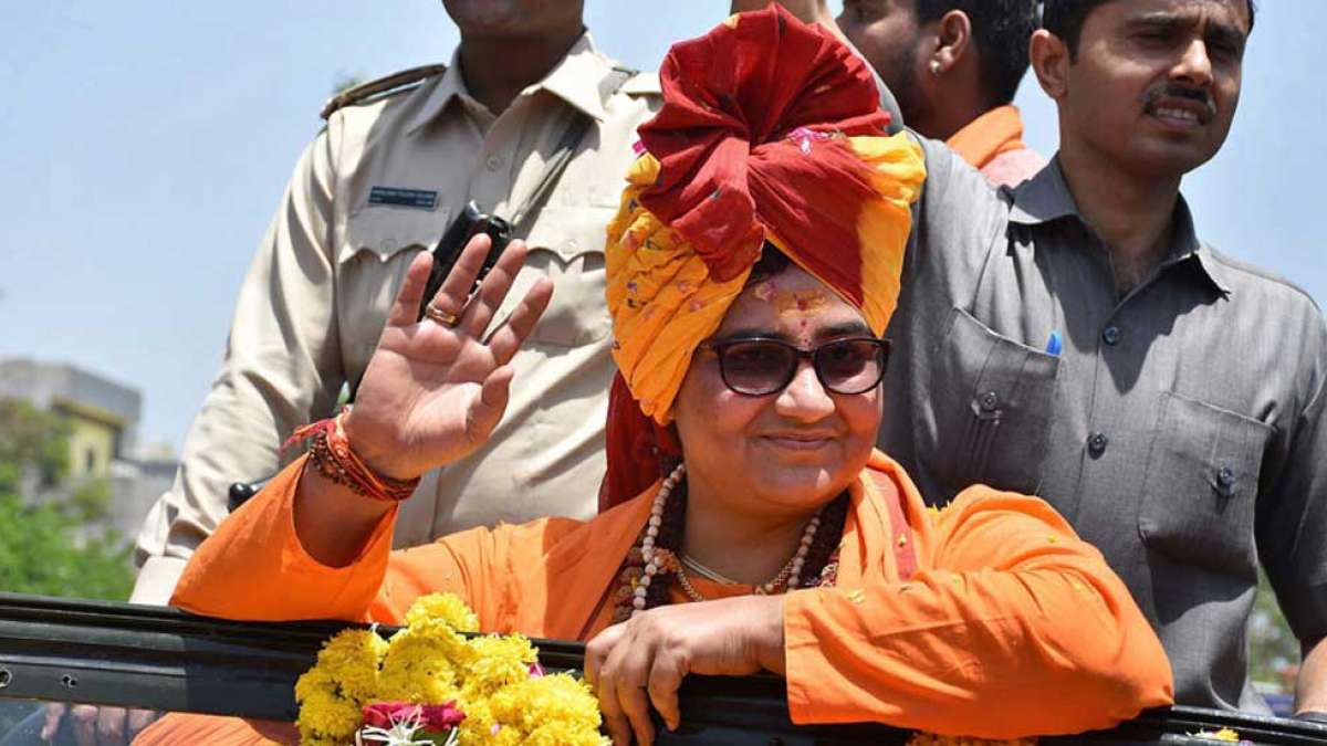 Pragya Thakur tags Nathuram Godse as patriot, sparks outrage Pragya Thakur tags Nathuram Godse as patriot, sparks outrage