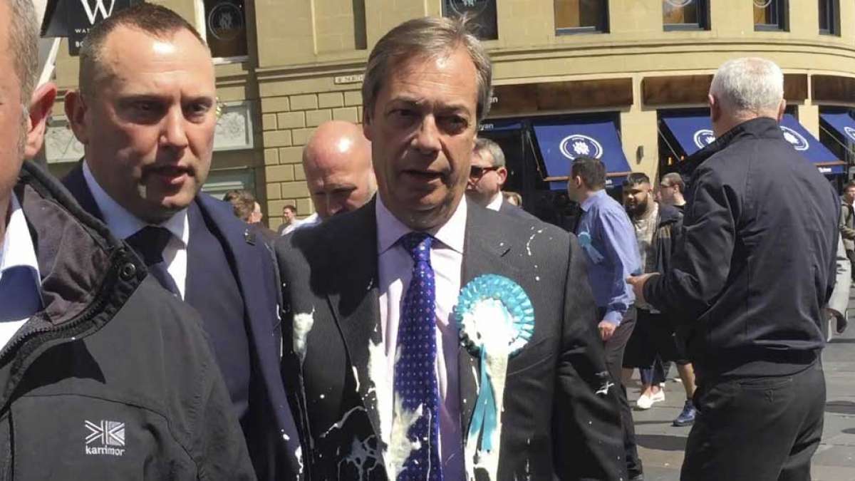 UK minister attacked with Milkshake during Brexit Party walkabout in Newcastle UK minister attacked with Milkshake during Brexit Party walkabout in Newcastle