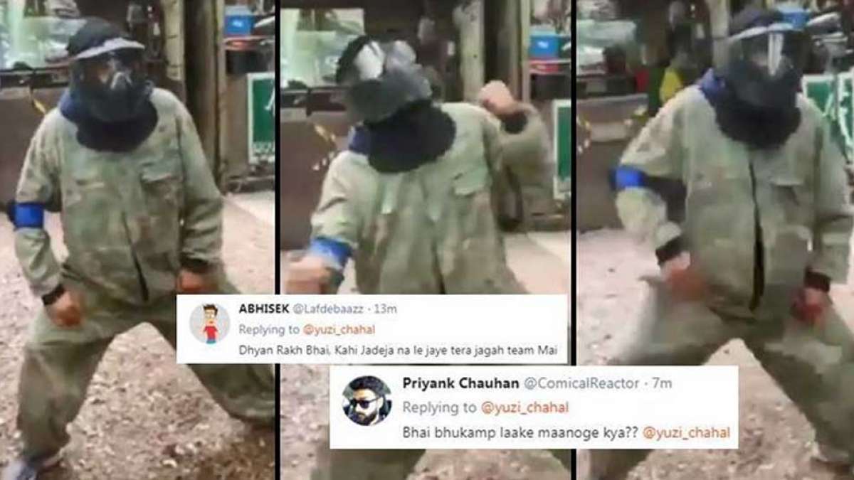 Yuzvendra Chahal trolled for unexpected moves in a video Yuzvendra Chahal trolled for unexpected moves in a video