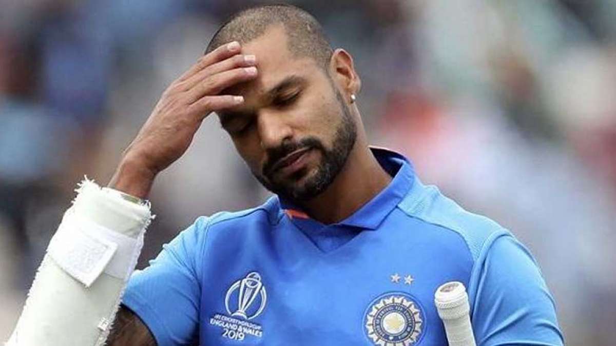 Shikhar Dhawan during a match Shikhar Dhawan during a match