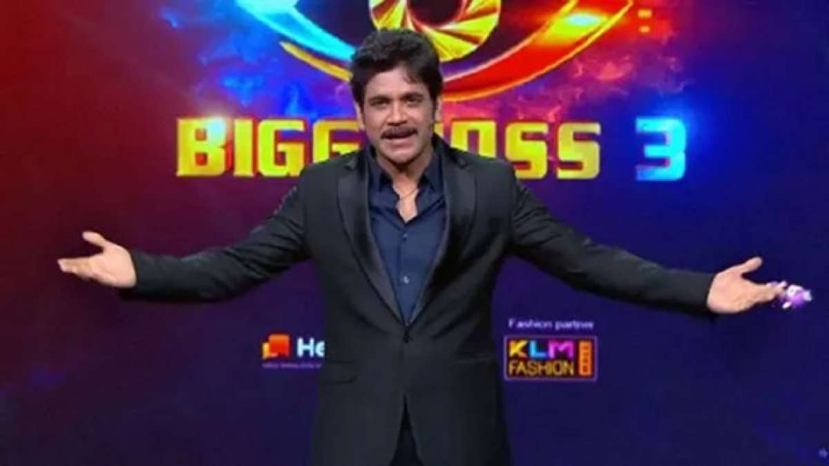 Akkineni Nagarjuna on the set of Bigg Boss Season 3 Akkineni Nagarjuna on the set of Bigg Boss Season 3