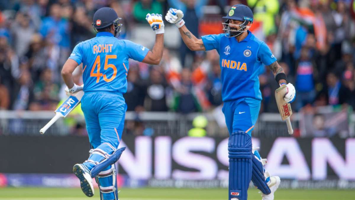 Rohit Sharma and Virat Kohli during a match Rohit Sharma and Virat Kohli during a match