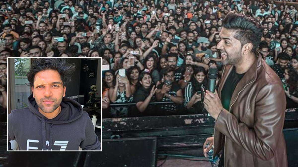 Guru Randhawa back in India with four stitches Guru Randhawa back in India with four stitches