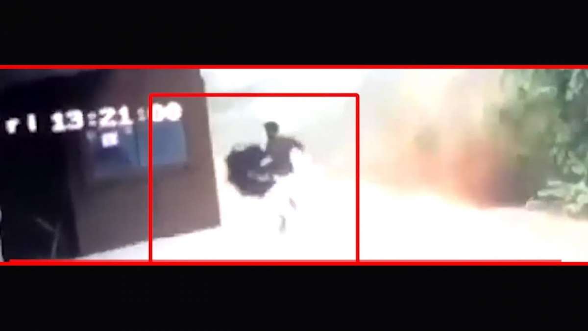 Screenshot from CCTV footage Screenshot from CCTV footage