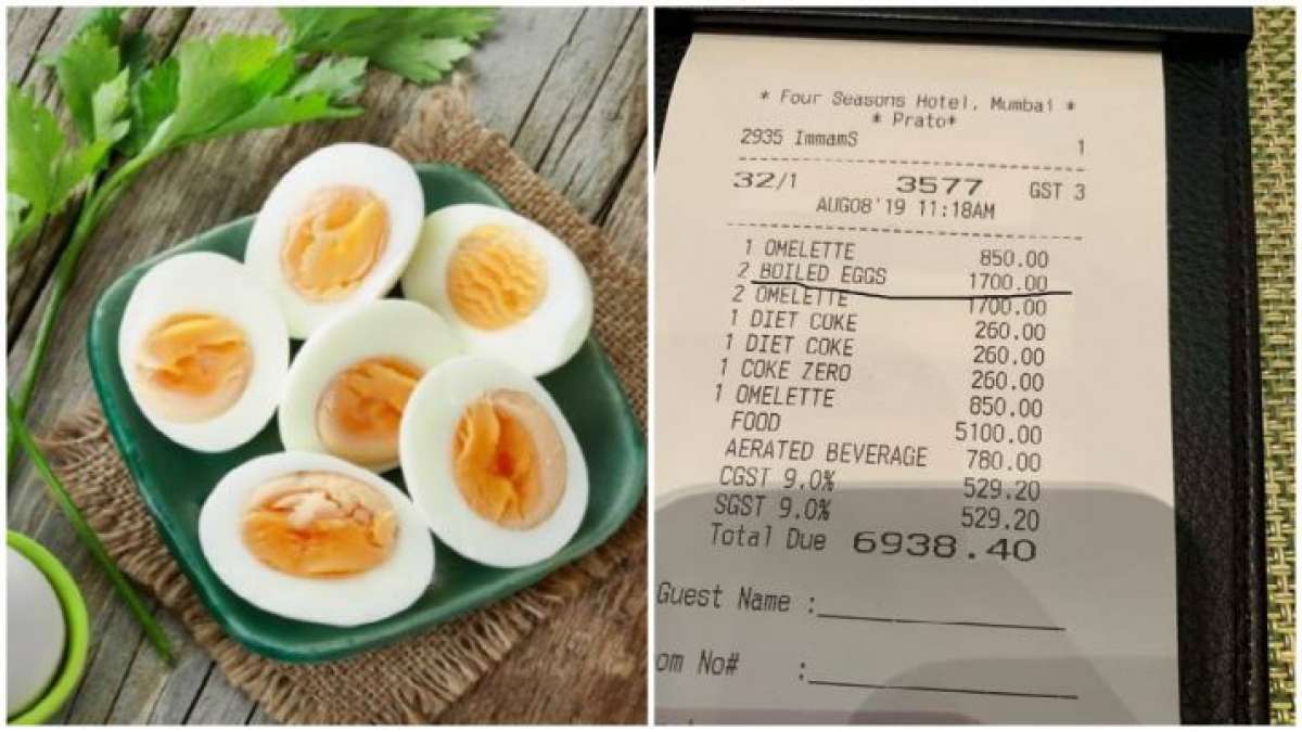 Forget Rs 442 for two bananas, a hotel charges Rs 1700 for two boiled eggs Forget Rs 442 for two bananas, a hotel charges Rs 1700 for two boiled eggs