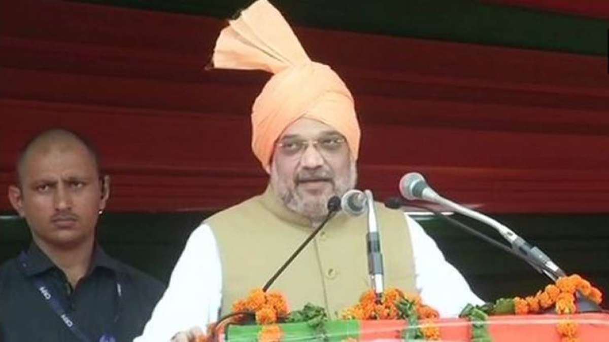 Amit Shah at a rally Amit Shah at a rally