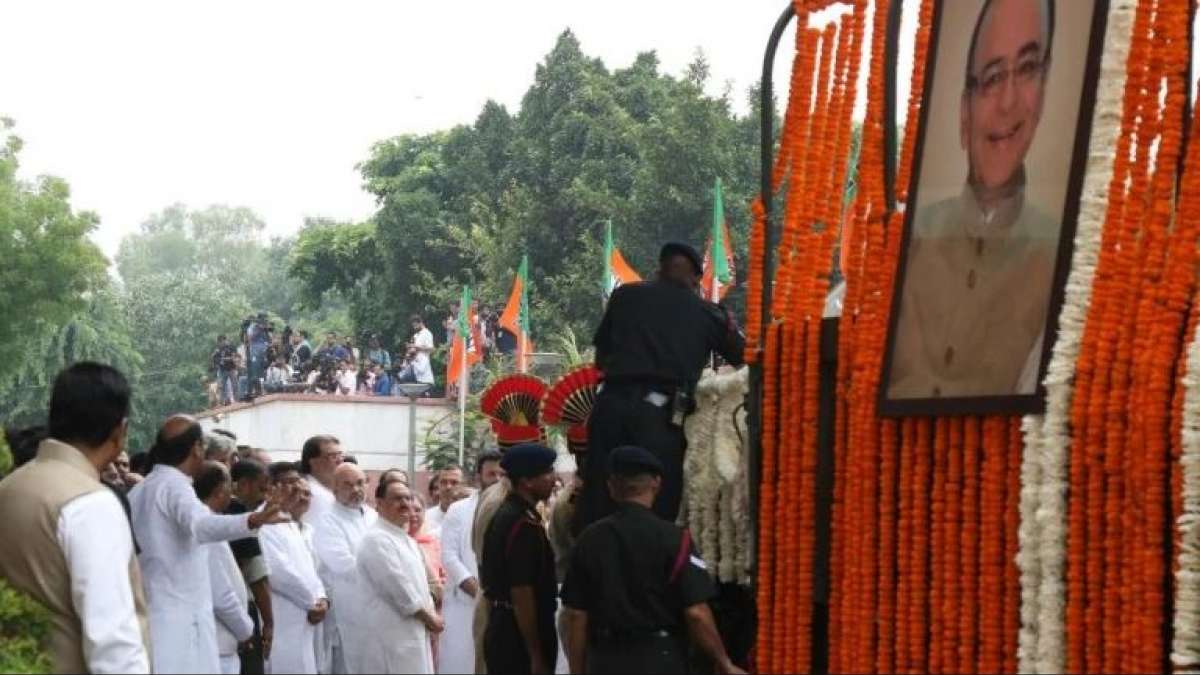 Arun Jaitley death: Leaders pay last respect at BJP headquarters Arun Jaitley death: Leaders pay last respect at BJP headquarters