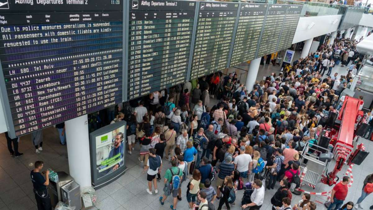 200 flights cancelled as a young man walks through wrong door at Munich airport 200 flights cancelled as a young man walks through wrong door at Munich airport