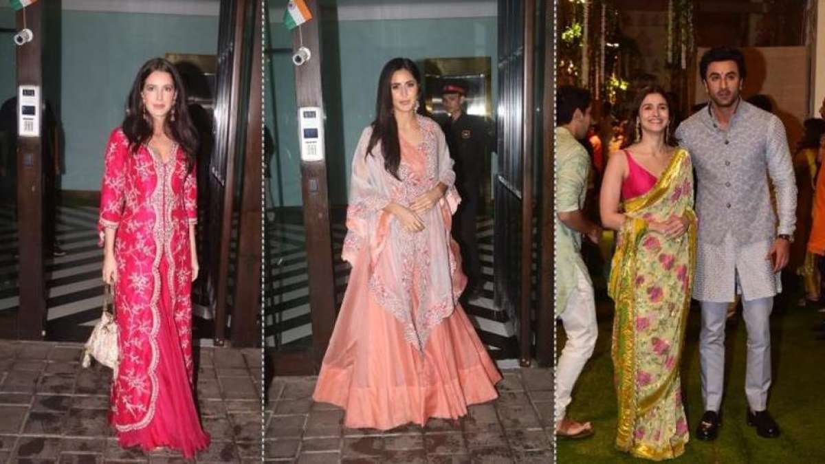 Ganesh Chaturthi Celebrations: Katrina Kaif performs Aarti with Salman Khan and family Ganesh Chaturthi Celebrations: Katrina Kaif performs Aarti with Salman Khan and family