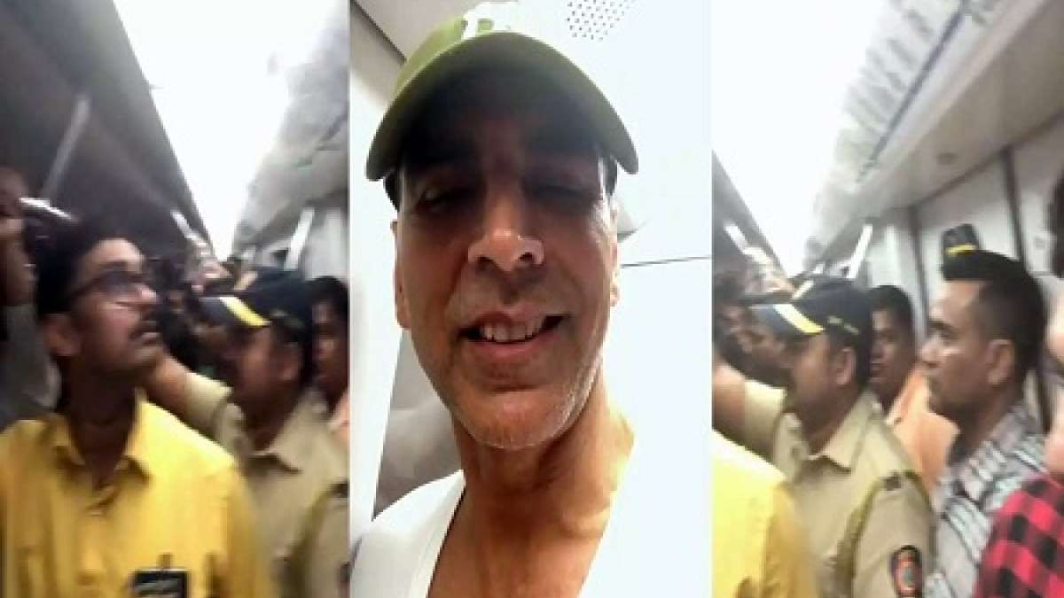 Video: Akshay Kumar rides Mumbai Metro, to avoid traffic Video: Akshay Kumar rides Mumbai Metro, to avoid traffic