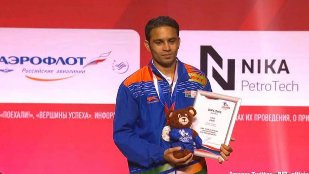 Amit Panghal prouds India with a silver medal Amit Panghal prouds India with a silver medal