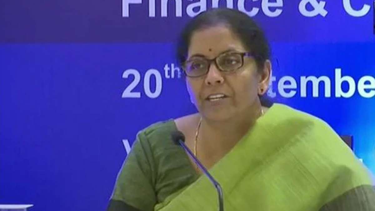 Nirmala Sitharaman announces corporate tax rate cut from 30% to 22% Nirmala Sitharaman announces corporate tax rate cut from 30% to 22%